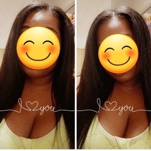 Human Hair Kinky Straight Unit